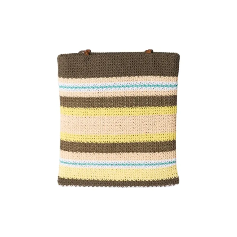 MIU MIU Cotton Handbag, Shoulder Bag Women's Tundra & Lemon & Natural-2