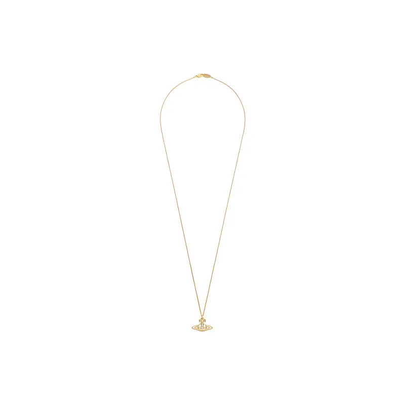 Vivienne Westwood Brass Pendant Necklaces Unisex Gold-1
