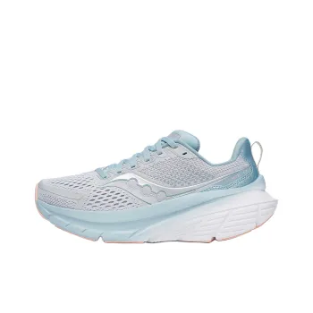 Saucony GUIDE 17 Anti Slip Wear Resistant Low Top Running Shoes Women's Gray Blue