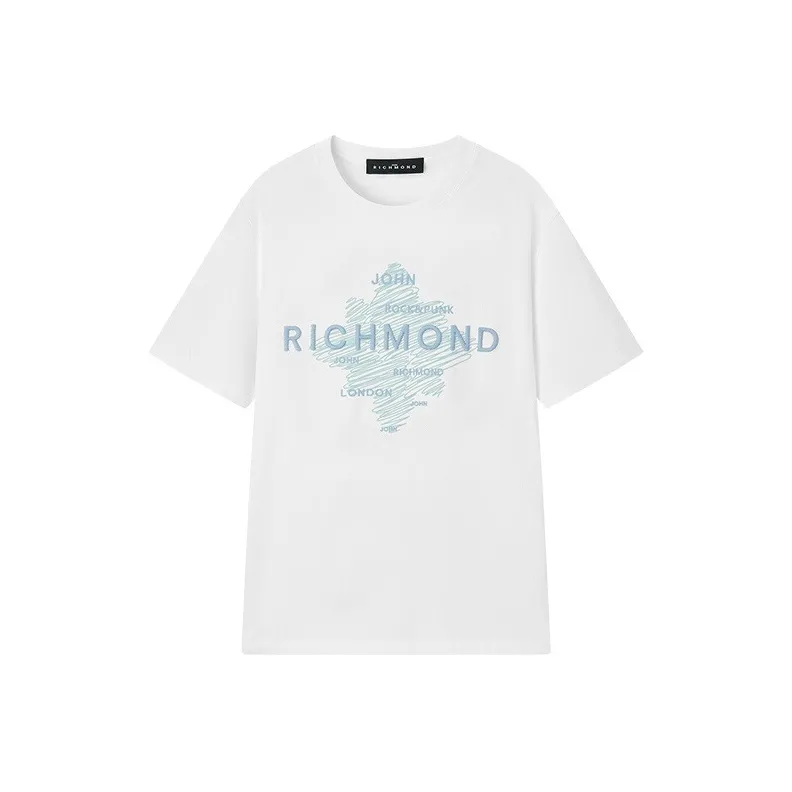 JOHN RICHMOND T Shirt Unisex Raw White-0