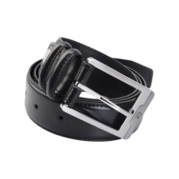 Calvin Klein Leather Belts Men Black