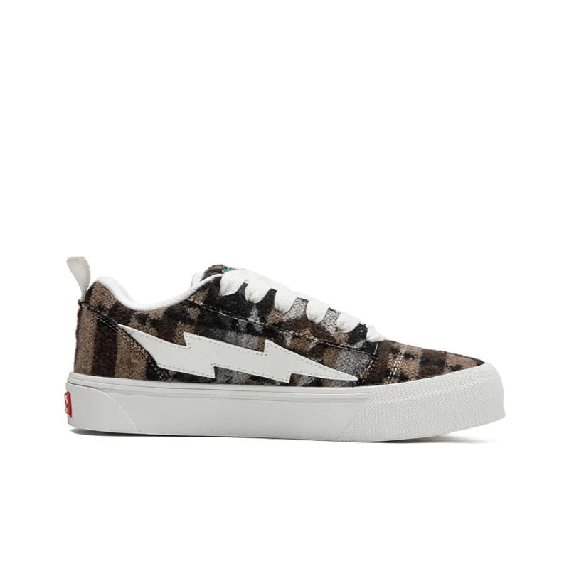 VFTS Lightning Skateboard Shoes Height Increasing Slip Resistant Low Top Classic Preppy Style Unisex-22