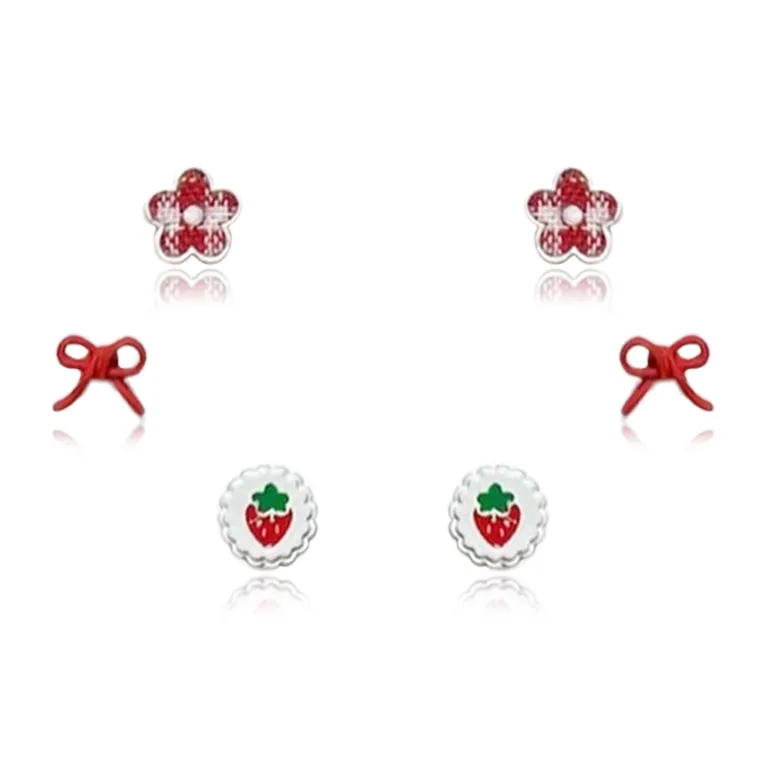 RINGLOVE 925 Sterling Silver Stud Earrings Women's-3