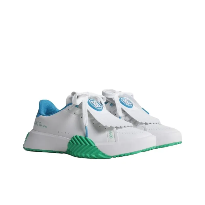 GFORE Abrasion Resistant Low Top Golf Shoes Women's White Green-2
