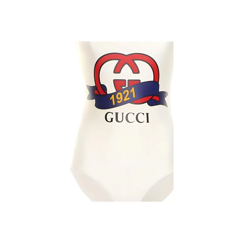 GUCCI SS23 One piece Swimsuit Women's Ivory White-2