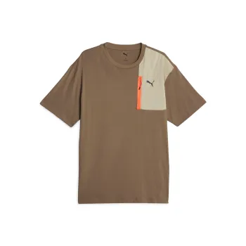 PUMA Basic OPEN ROAD T Shirt Men's Chocolate Chip 93