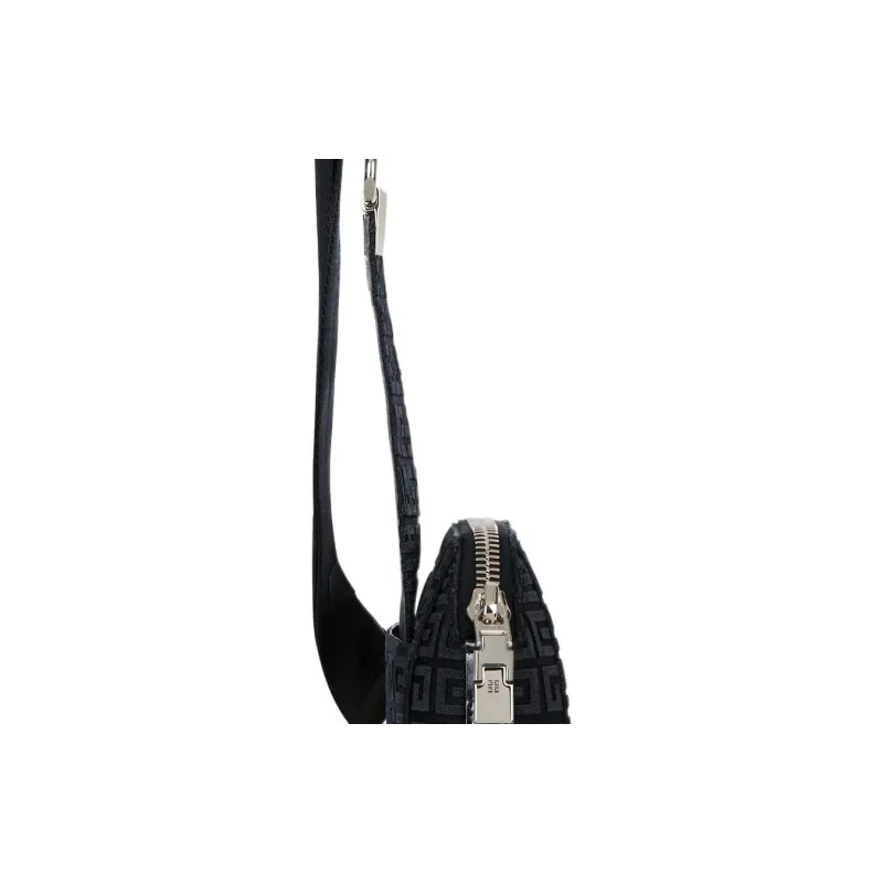 Givenchy Bag Collection Canvas With Cow Leather Sling Bag, Crossbody Bag Small Size Men's Black-4