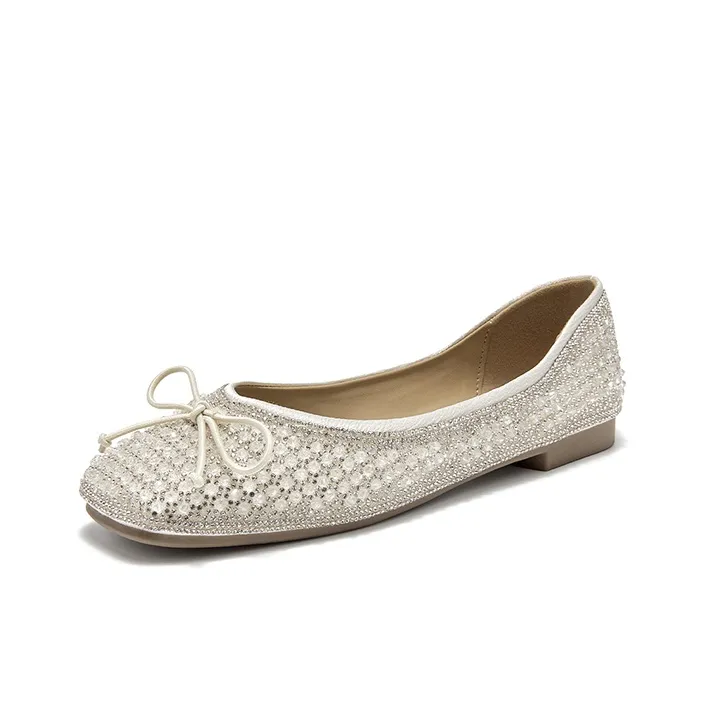 FIVE PLUS Casual Single Shoes 1.5cm Women's Beige-1