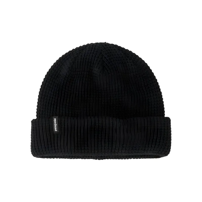 Patagonia Recycled Polyester, Knitted Fabric Beanies Unisex Black/Red-0