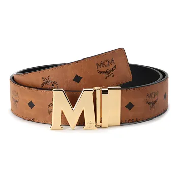 MCM Claus M Reversible Belt Visetos 1.75W 51In/130Cm
