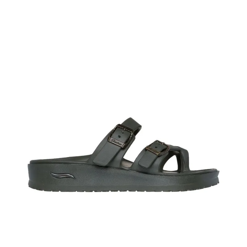 Skechers Quick Dry Slide Slippers Women's Dark Green-1