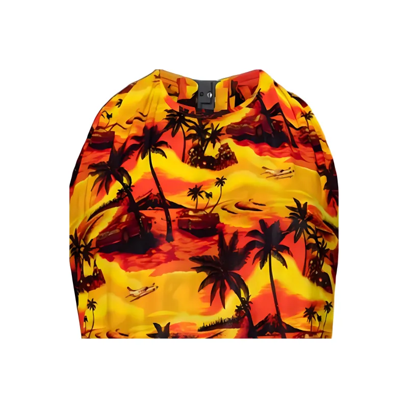 Balenciaga Graphic Print Backless Top-5