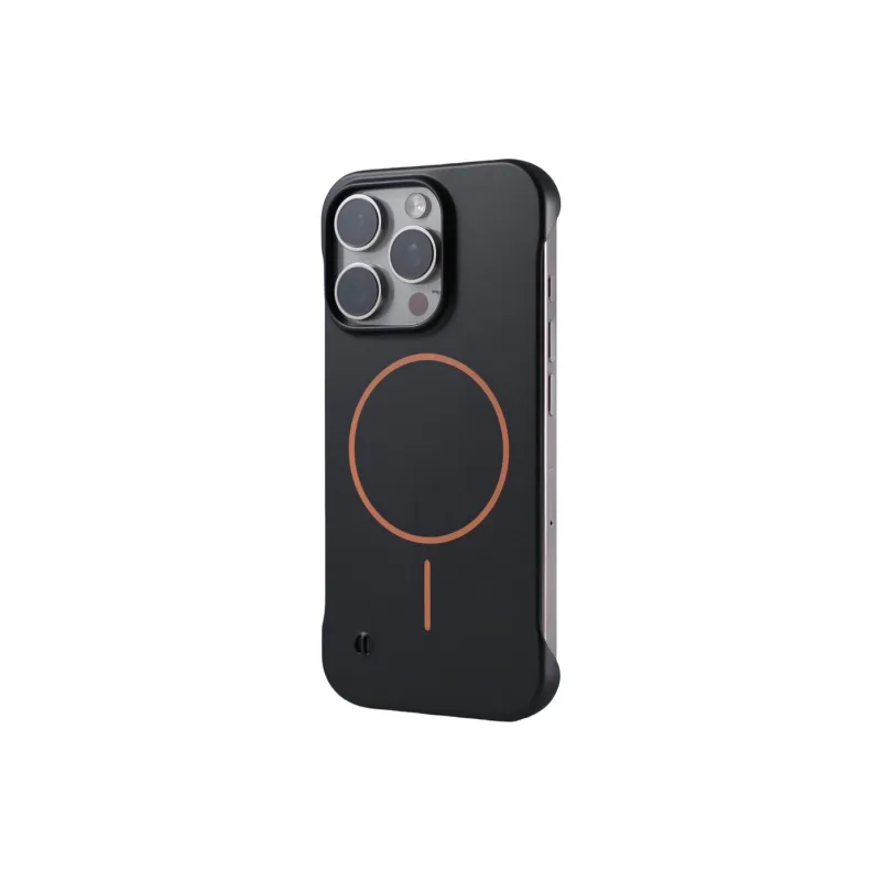 DEPA Pc Material Solid Color Borderless Magnetic Phone Cases Compatible With Apple 12/13/14/15/16 Series Minimalist-2