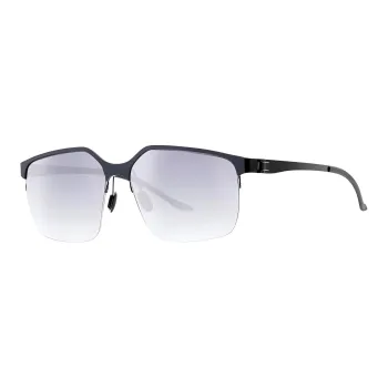 Mercedes Benz Acetate Metal Aviator Sunglasses Men's Dark Blue