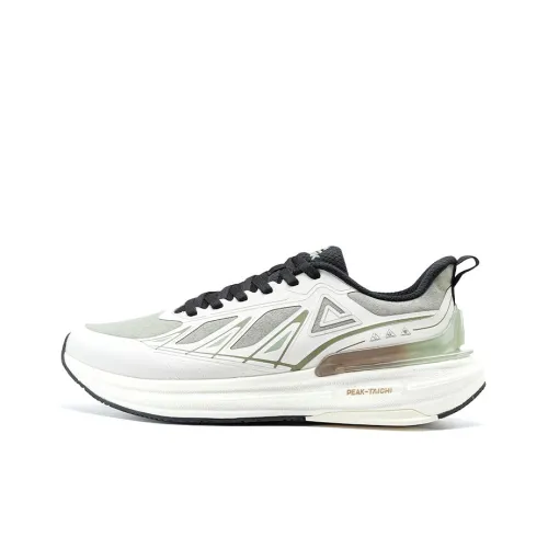 PEAK Mode 6.0 Pro Running Shoes Men Low Top Canvas White/Green