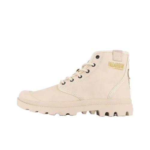 Palladium Pampa Anti Slip Wear Resistant High Top Casual Shoes Women's Light Brown