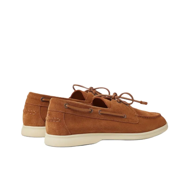 Loro Piana Sea Sail Walk Casual Shoes Men's Umber-3