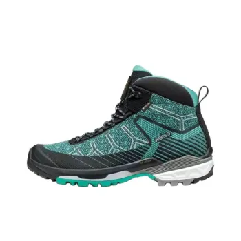 ASOLO Falcon EVO Jacquard GV Anti Slip Wear Resistant High Top Hiking Shoes Women's Aqua Green