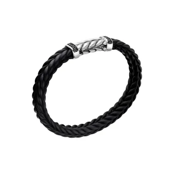 David Yurman Sterling Silver Chevron Bracelet 9mm