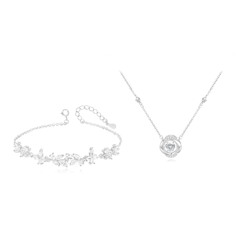 FANFRI Zircon Bracelets Women's Couple Bestie, Sweet Jewelry Love Box-10