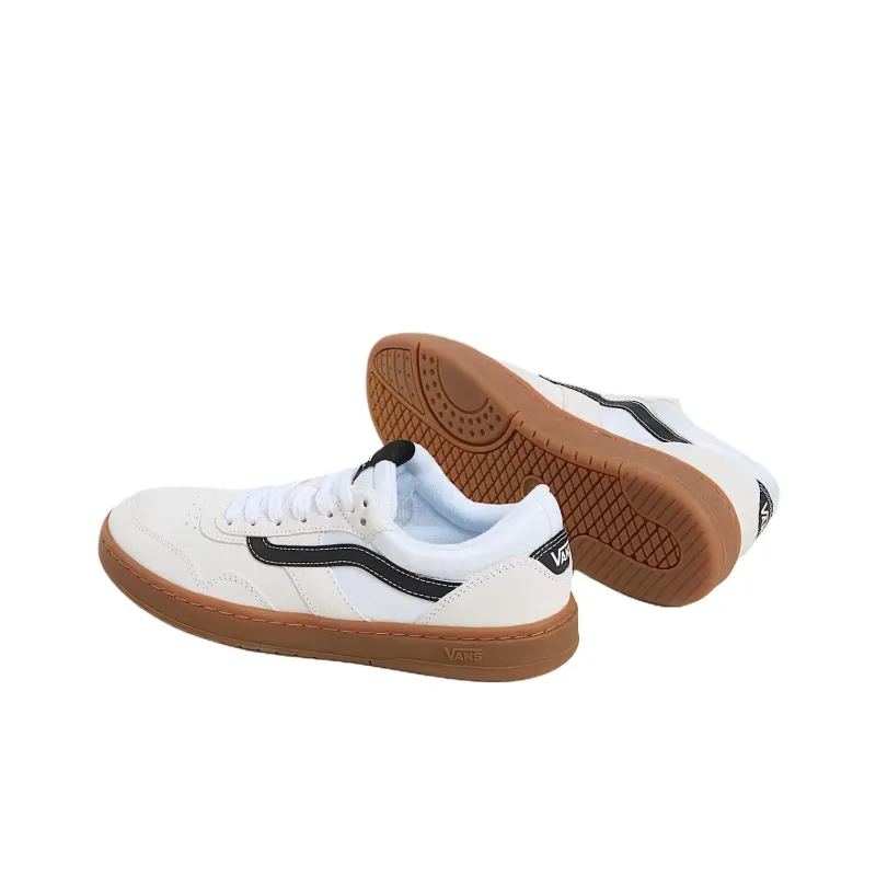 Vans Cruze 3.0 Anti Slip Wear Resistant Low Top Skateboard Shoes Unisex Beige White Black-2