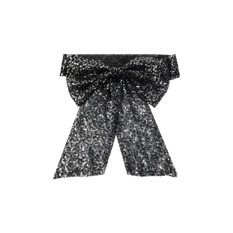 Maison Michel Wicole Sequin Embellished Bow Headband-0
