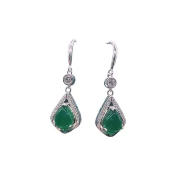 Old Qingyun Silver Building Sterling Silver 990 Earrings Women's