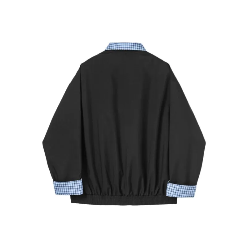 Mu Xiao Xin Jackets Coats Women's Navy Blue-0