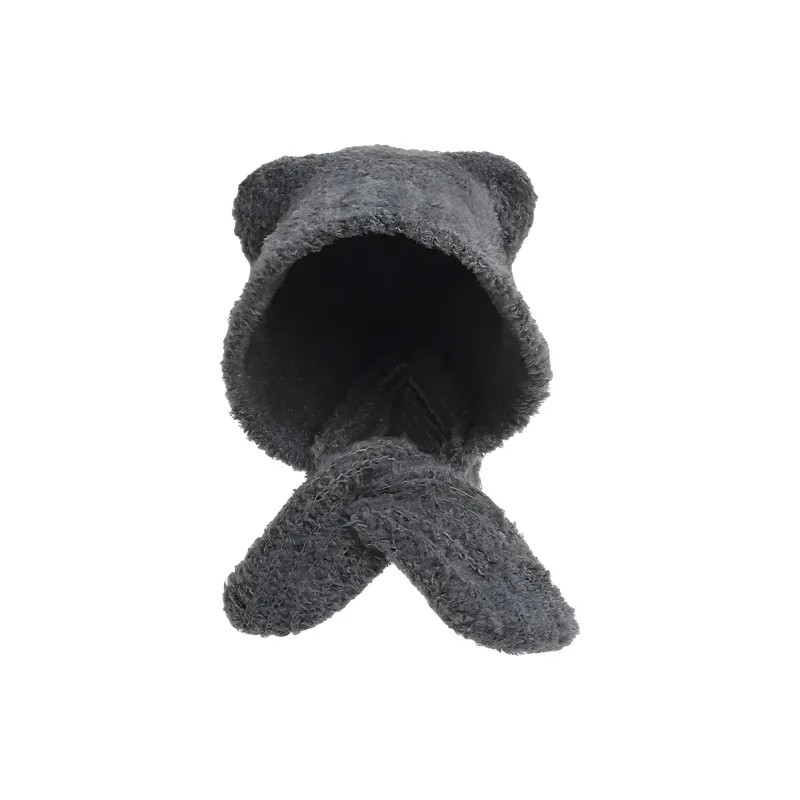FREE RABBITⅡ Fall And Winter Warm Bike Windproof Yarn Trapper Hats Unisex-3
