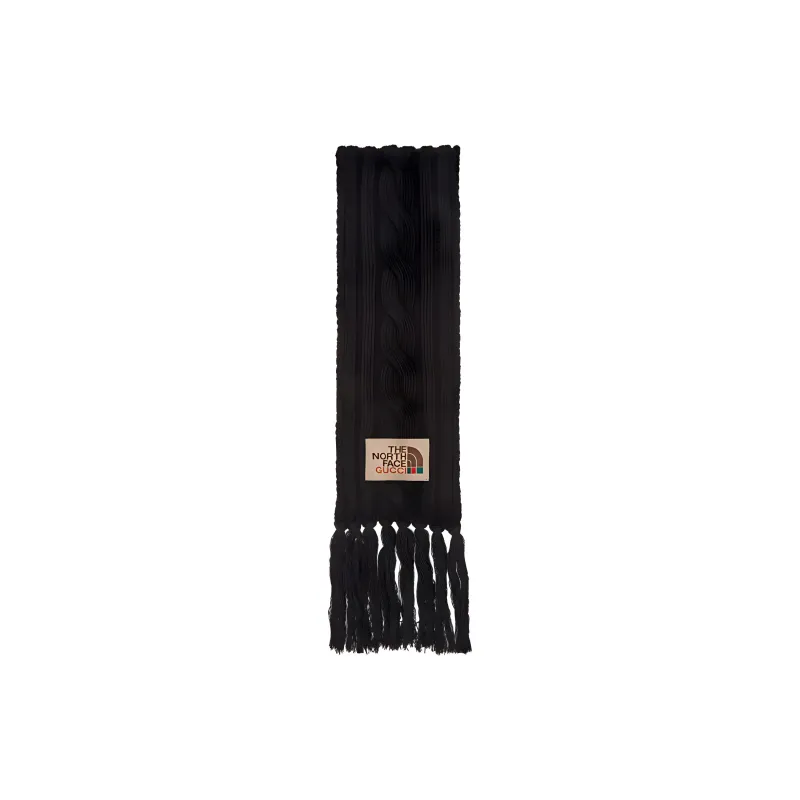 The North Face X GUCCI Knit Scarves Men Black-0