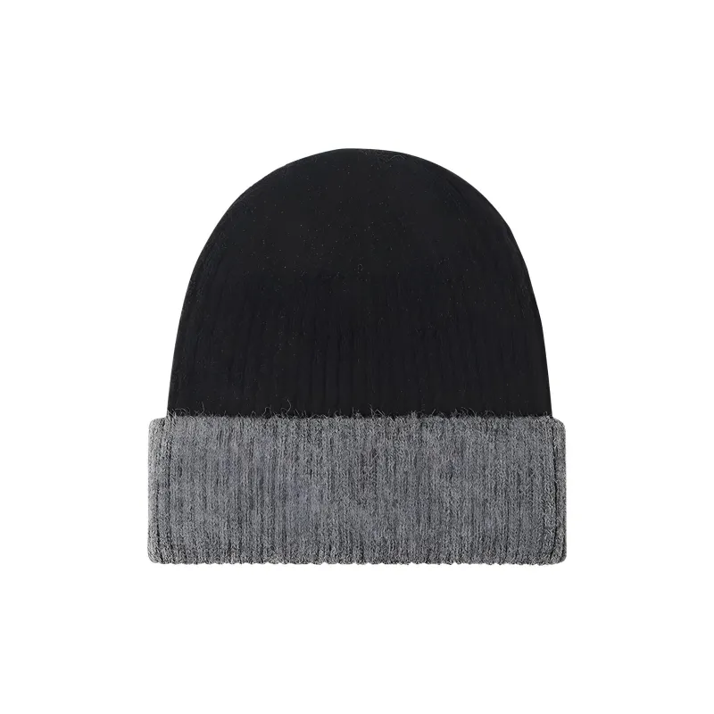 Pepsi Acrylic Plush Beanie Unisex Navy Blue Black Light Gray-5