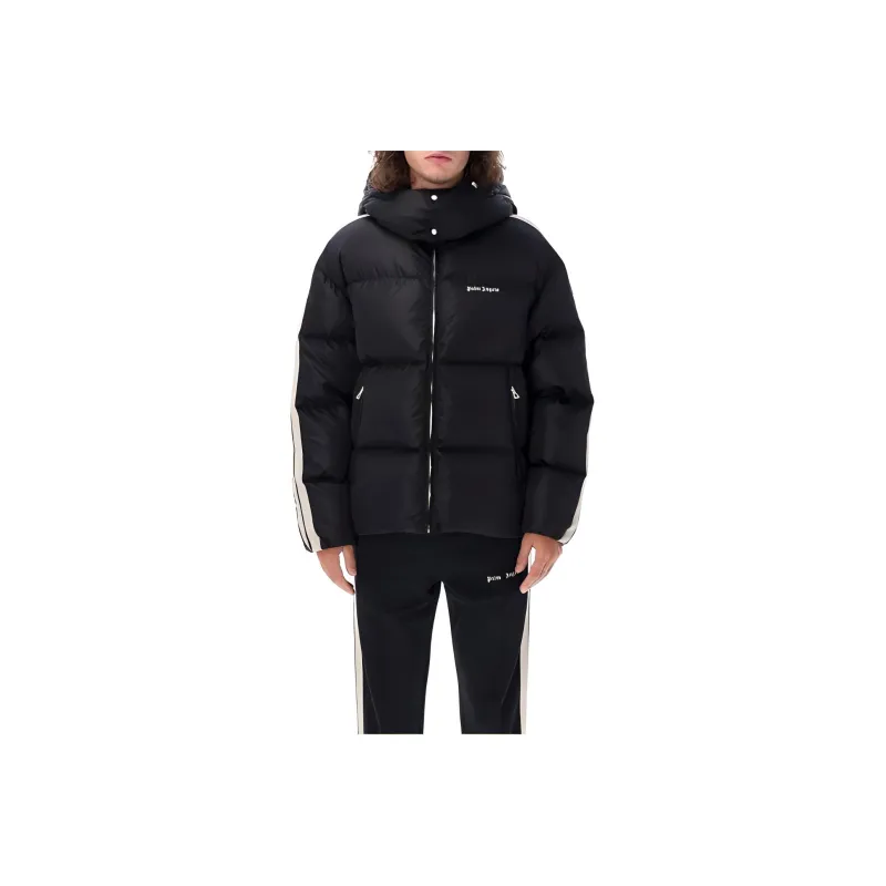 PALM ANGELS Logo Print Padded Jacket-1