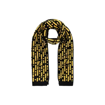 FENDI Knit Scarf Unisex Multicolor