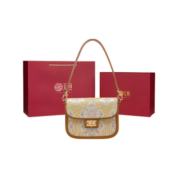 Pmsi Cow Leather Shoulder Bag Small Size Women's Brown