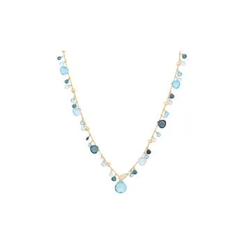 Marco Bicego 18K Yellow Gold Topaz Lariat Necklace