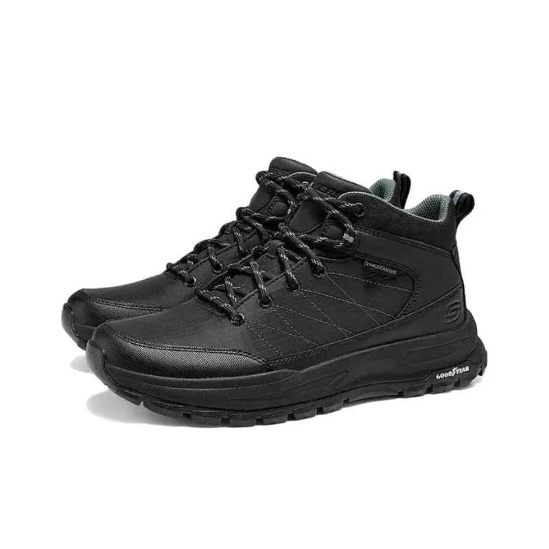Skechers MENS USA Anti Slip Wear Resistant Mid Top Hiking Shoes Men's Black-2