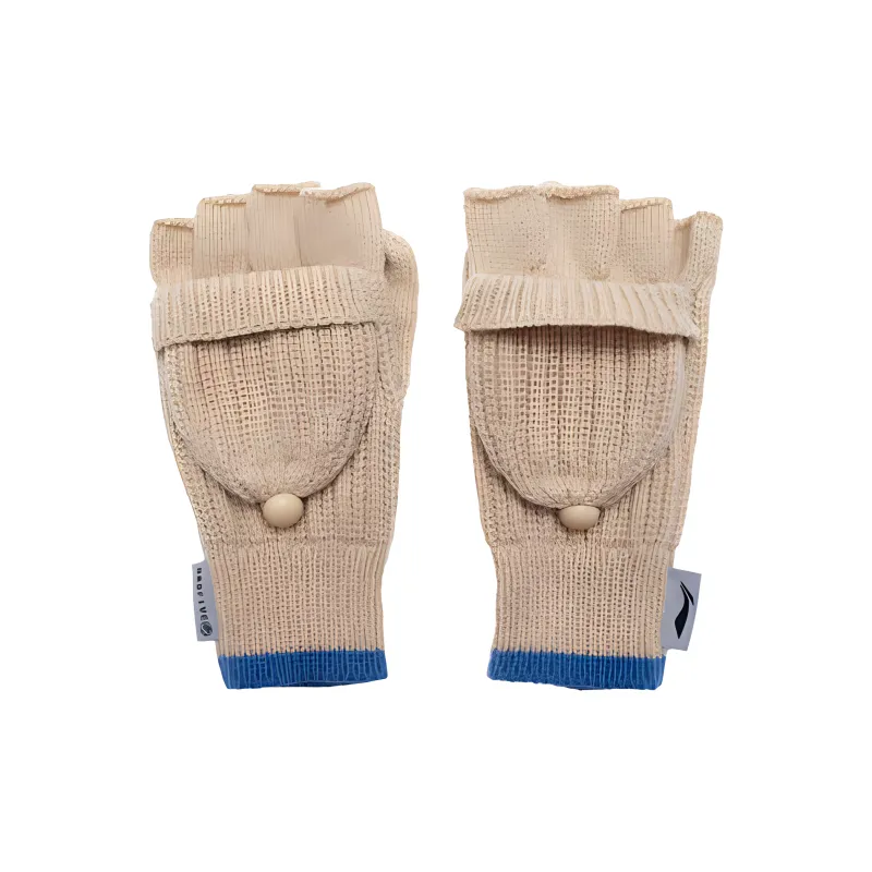 LiNing Knit Gloves Unisex Creamy Brown-2