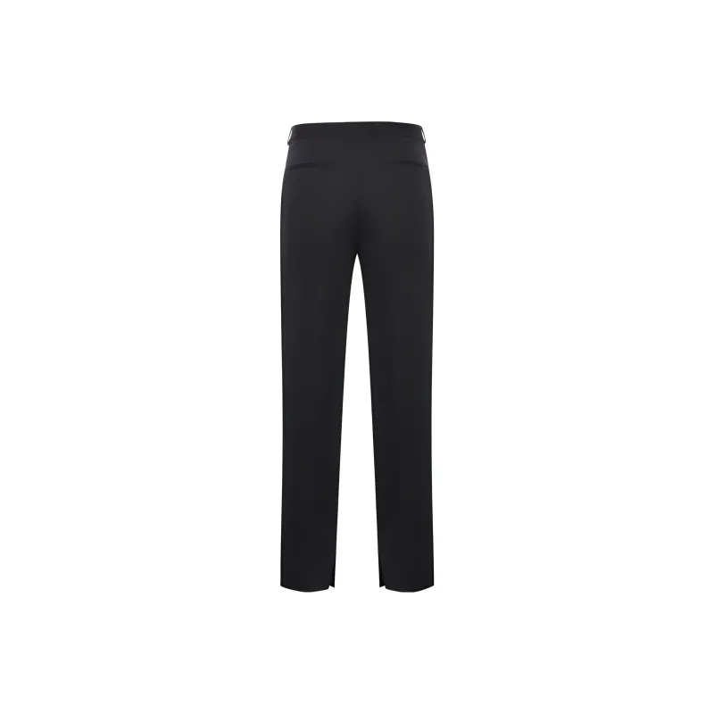 GUCCI Logo Embroidery Wool Pants-1