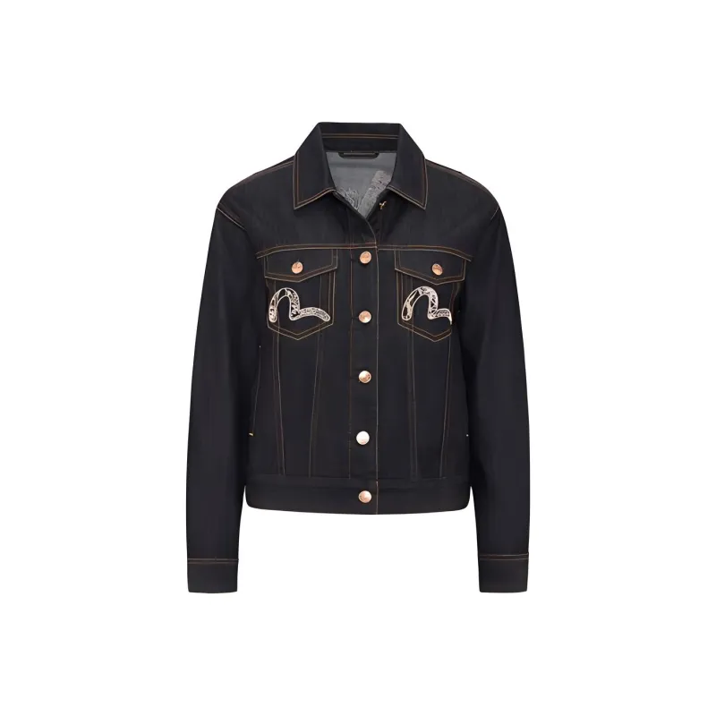 EVISU Denim Jacket Women's Black-1