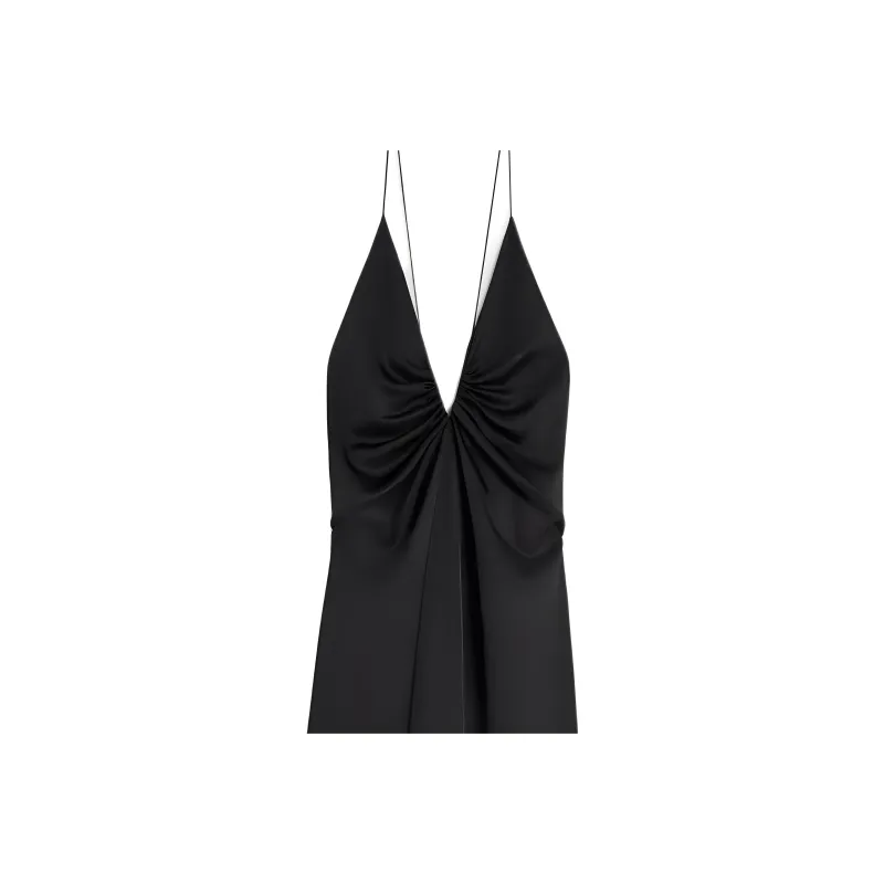 CELINE Long Dress In Silk Satin-2