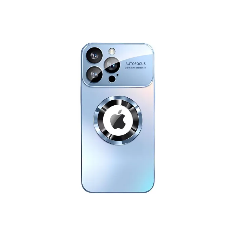 Sopi Acrylic Material Matte Large Window Magnetic Phone Cases Compatible With IPhone 16/15 Pro Max/Apple 13/14 Pro/Max-6