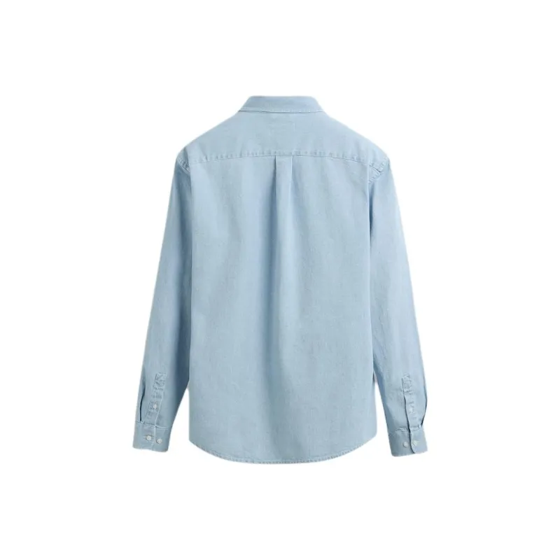 ZARA Shirts Men Light Blue-1