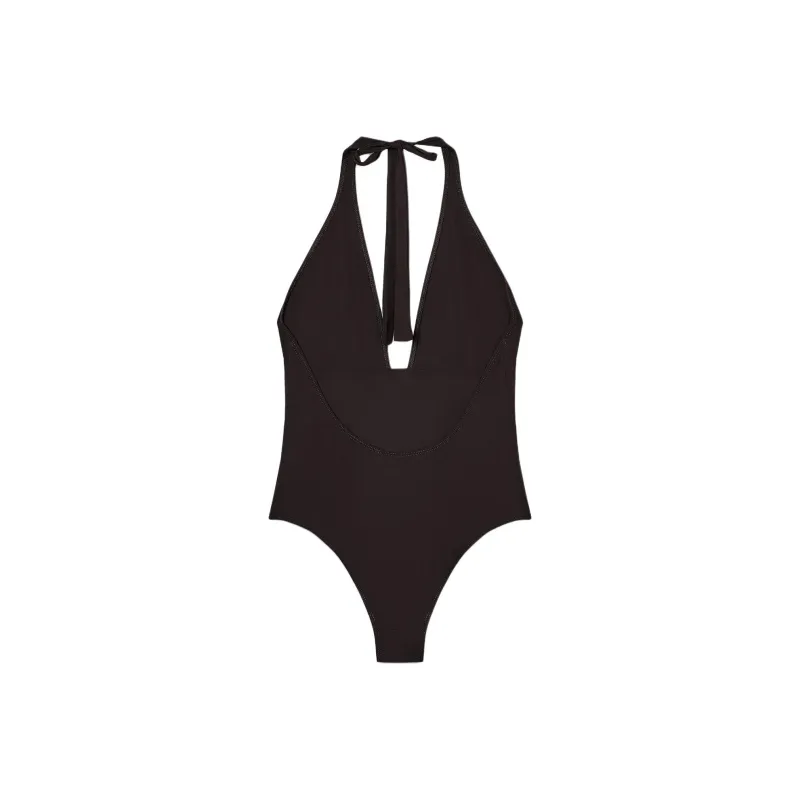 ZARA One piece Swimsuit Women's Chocolate-1