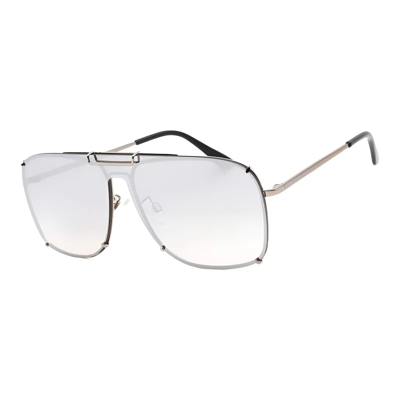 GUESS Metal Irregular Shape Sunglasses Men's Gray-0