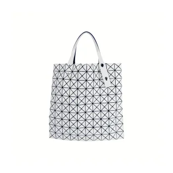 ISSEY MIYAKE Prism Polyvinyl Chloride Tote Bag, Shopping Bag, Handbag Women's White