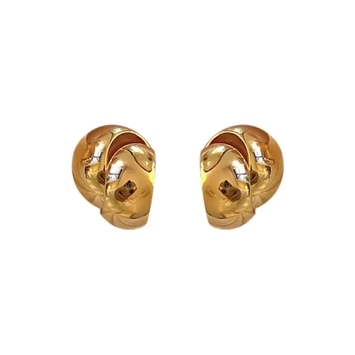 Rhymes Gold Plated Copper Earrings Women's