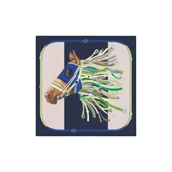 LONGCHAMP Tête De Cheval Silk Scarf
