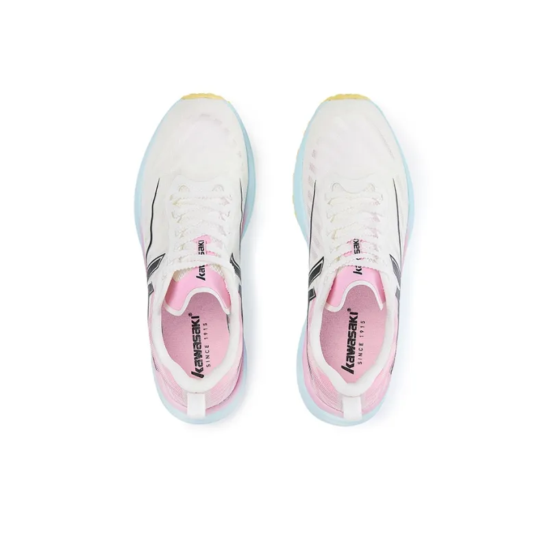 Kawasaki Flying Yellow Collection Running Shoes Women's Low Top White Green Red-2
