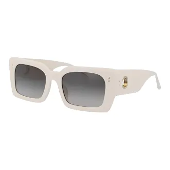 Linda Farrow Squared Frame Sunglasses