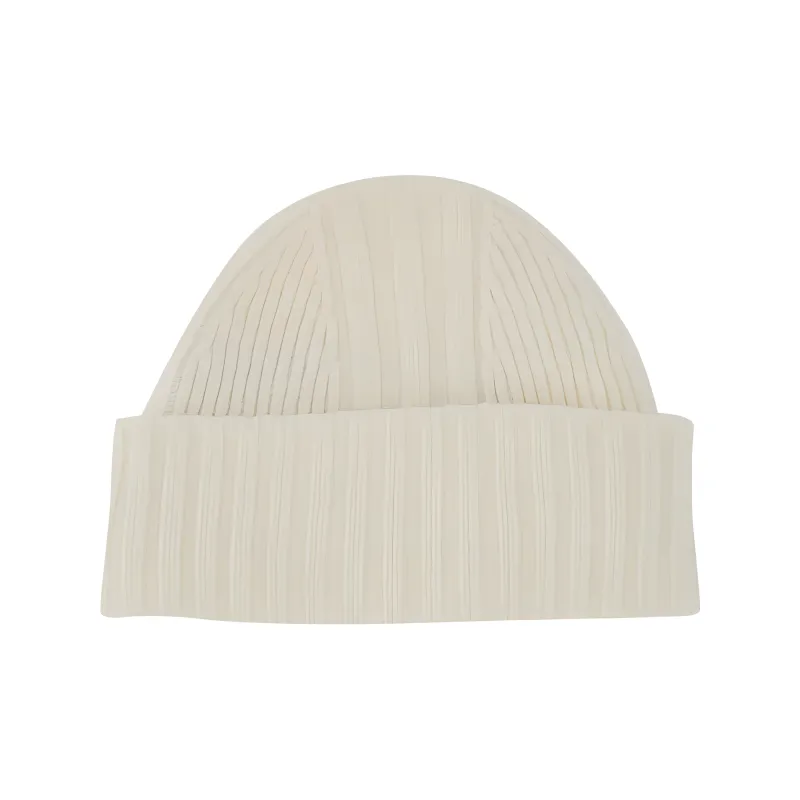 Y 3 Logo Patch Ribbed Knit Beanie-1